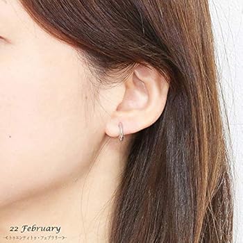 フープリングピアス シンプル シルバー フープピアス 14mm×4mm 1P 片耳用 フープ